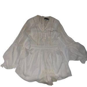 Boohoo Silk chiffon romper